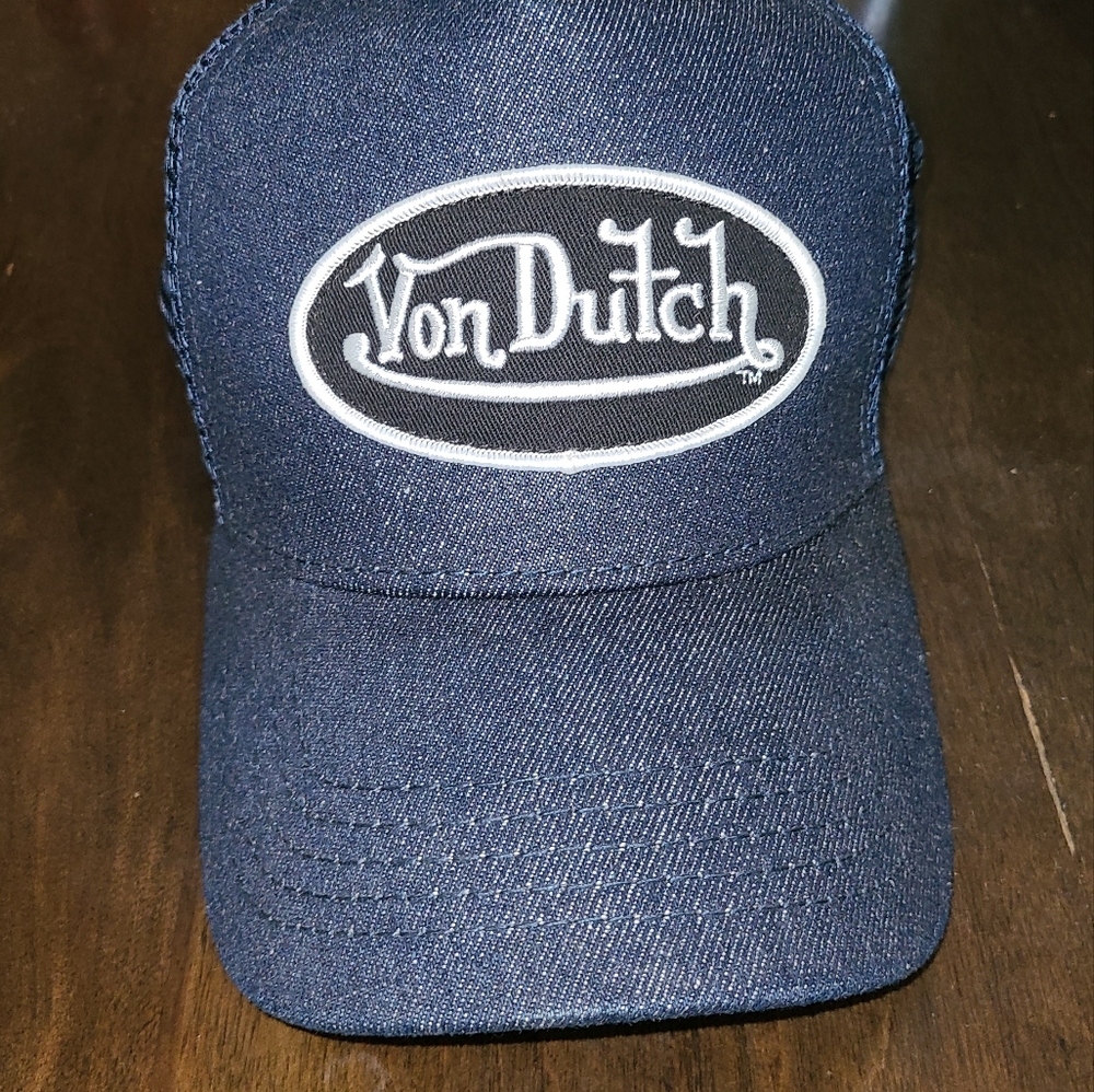 Von Dutch Denim Trucker Hat